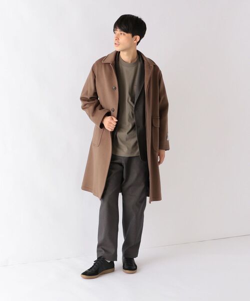 SHIPS any ステンカラーコート コート any: SORONA混 ストレッチ