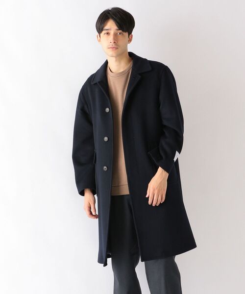 SHIPS any ステンカラーコート コート any: SORONA混 ストレッチ