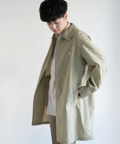 今月限定 特別大特価 ステンカラーコート Danton Nylon Taffeta Snap Coat 保存版 Esiba Tg