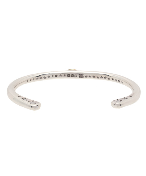 バングル circle silver bangle-K10-peace sign- シルバー バングル メンズ レディースの画像