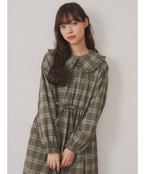 merry jenny（メリージェニー） ワンピース bear刺繍チェック