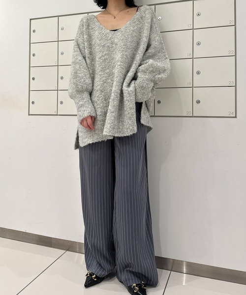 solleim（ソルレム） ニット セーター 2WAYメランジオーバーサイズV