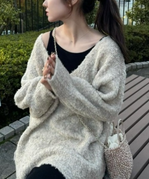 solleim（ソルレム） ニット セーター 2WAYメランジオーバーサイズV