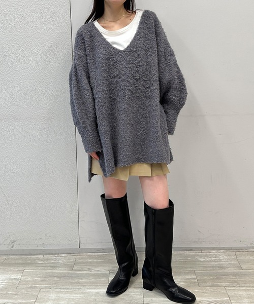 solleim（ソルレム） ニット セーター 2WAYメランジオーバーサイズV