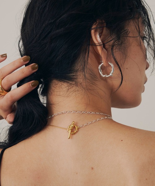 ネックレス 「金属アレルギー対応」ivy combi chain necklace （コンビ