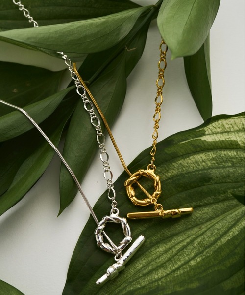 ネックレス 「金属アレルギー対応」ivy combi chain necklace （コンビ