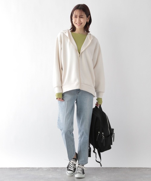 Jeans バーシティ ウォッシュ リラックス パーカー 送関込 ◇スウェットデニムZIPパーカー◇[品番：JG000010105]｜JIGGYS
