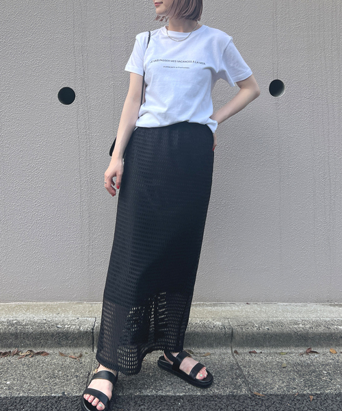 Rouge vif スカート メッシュスリットタイトスカート : ZOZOTOWN
