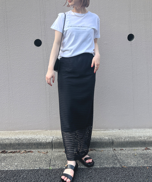 Rouge vif スカート メッシュスリットタイトスカート : ZOZOTOWN