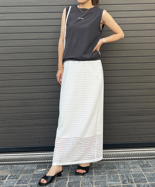 Rouge vif スカート メッシュスリットタイトスカート : ZOZOTOWN