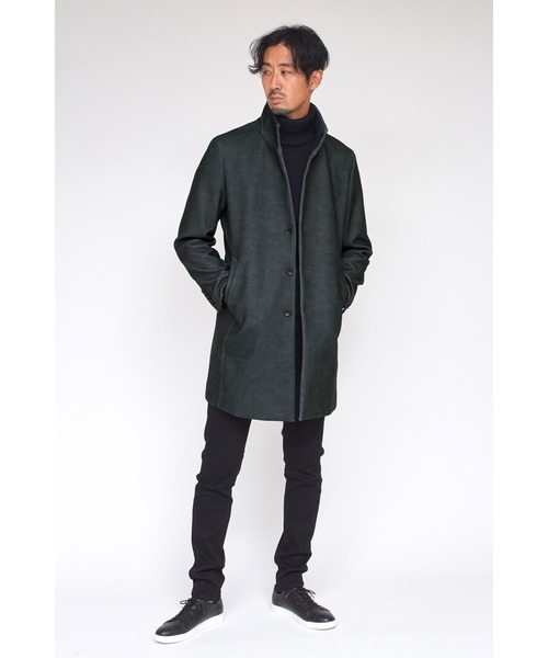 HIGH STREET ステンカラーコート コート STREET∴LANATECメルトン 