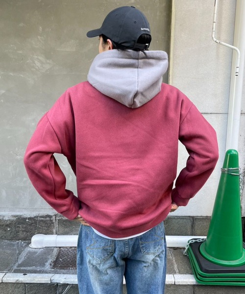 MGV パーカー バイカラーパーカー メンズ レディース : ZOZOTOWN