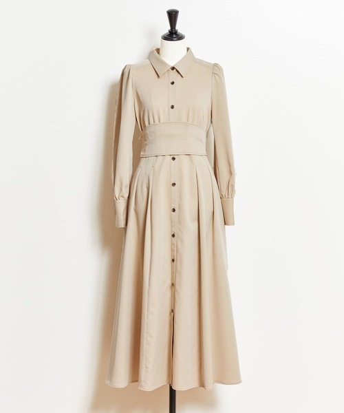 Noela ワンピース コルセットベルト付きワンピース : ZOZOTOWN Yahoo 