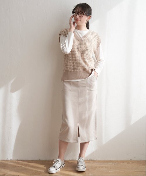 EVERYDAY I LIKE. スエードタイトスカート　36 EVERYDAY I LIKE. スエードタイトスカート36