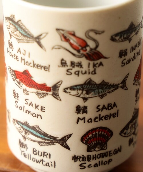 BEAMS JAPAN（ビームス ジャパン） タンブラー 別注 魚柄 寿司湯呑