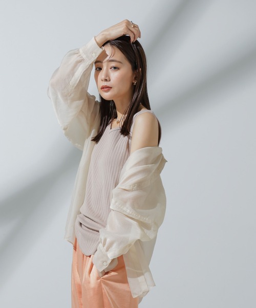 tシャツ Anti Soaked(Ｒ) 汗染み防止リブロンＴ レディース Anti Soaked(R) 汗染み防止リブロンT | ナノユニバース(NANO