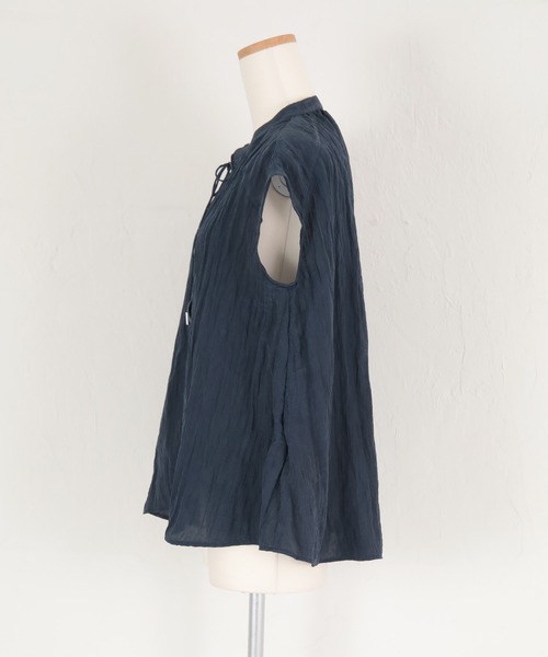 titivate ブラウス シャツ フレンチスリーブワッシャーブラウス