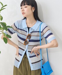 FREAK'S STORE tシャツ シアーボーダーポロ/ポロシャツ/シアー