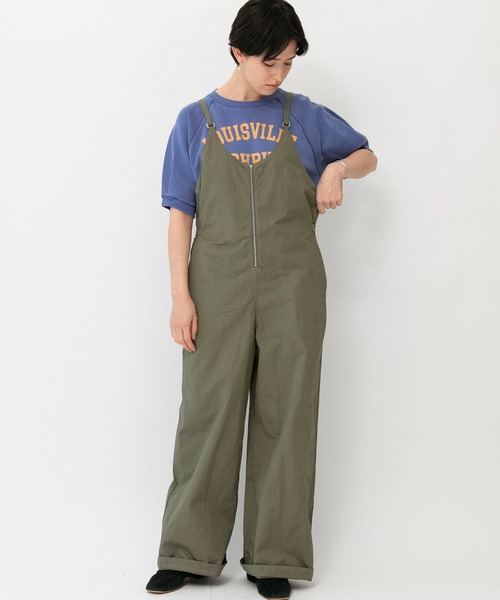 Johnbull（ジョンブル） オールインワン コットンリネンカルゼジップ