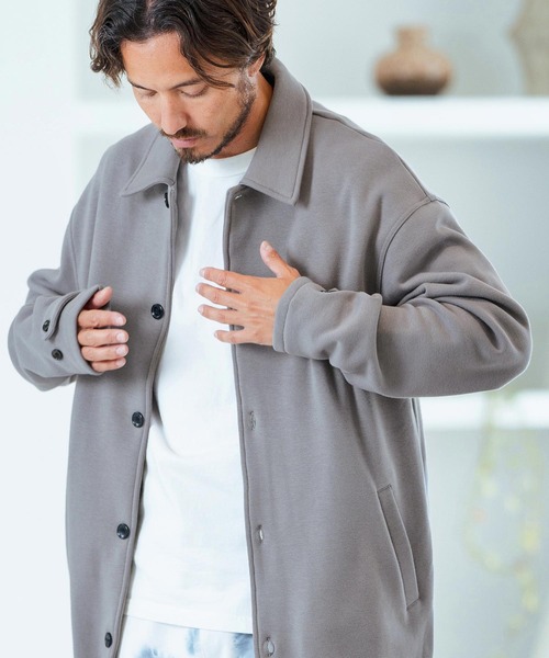 マージン　Magine ステンカラーコート 30%OFF【Magine(マージン)】Back Brushed Sweat Single Coat シングル