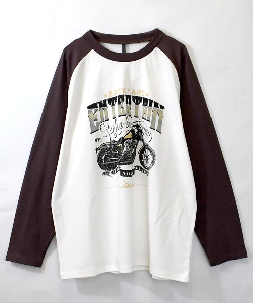 Starting Over tシャツ oversize raglan sleeve print long T