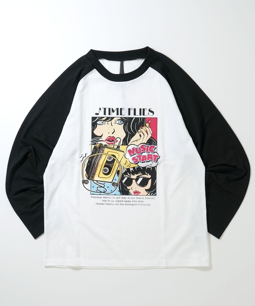 激レア　アイリフドーパ　クラファン限定　ラグランTシャツ　両面プリント　Lサイズ Printstar ラグラン Tシャツ メンズ 大きいサイズ 七分袖 無地