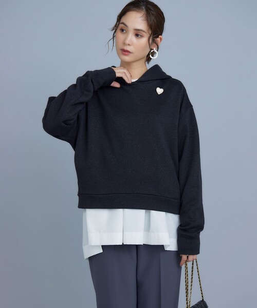 パーカー シャイニーラメパーカー レディース : ZOZOTOWN Yahoo!店