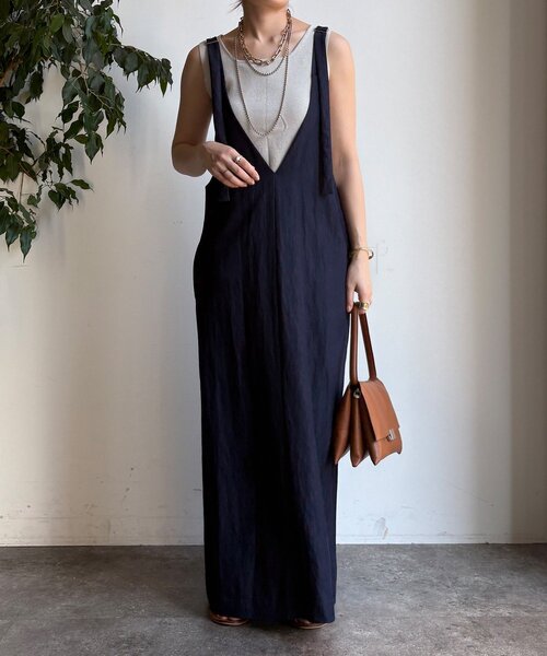 DouDou（ドゥドゥ） ワンピース 「新色追加/前後2WAYで着られる」深V