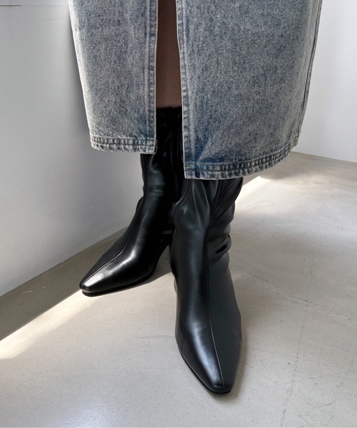 Heather ブーツ ストレッチポインテッドブーツ 137991