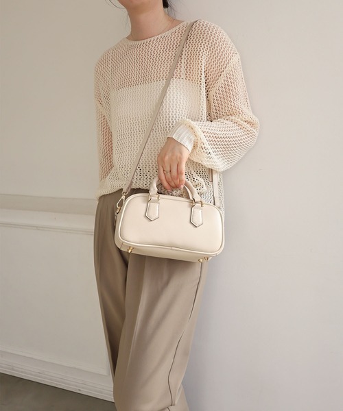 MIAN（ミアン） ボストンバッグ スクエアミニボストンバッグ