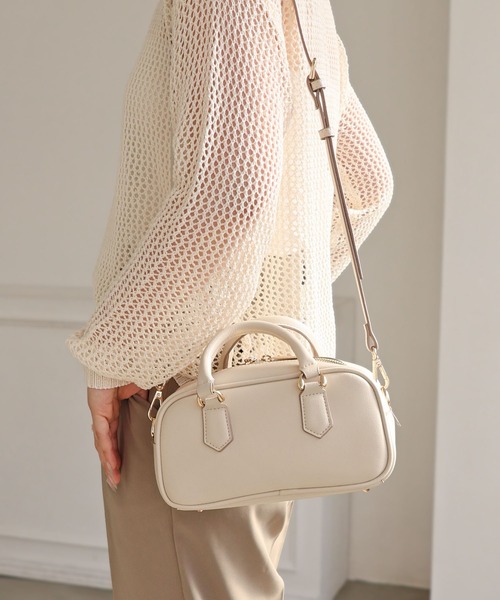 MIAN（ミアン） ボストンバッグ スクエアミニボストンバッグ