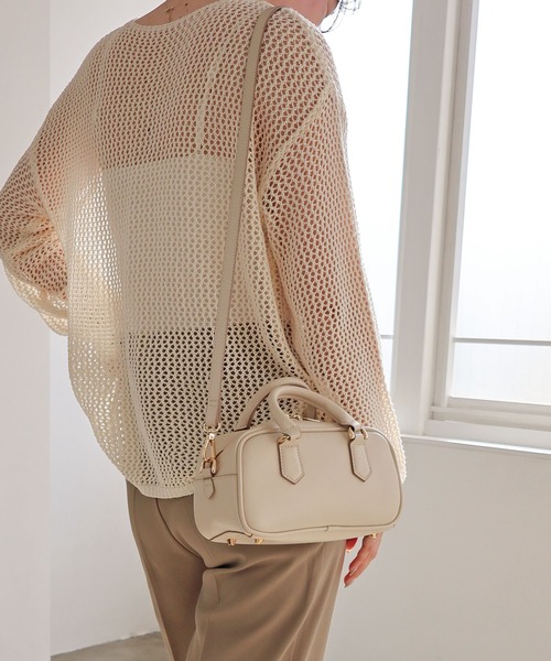 MIAN（ミアン） ボストンバッグ スクエアミニボストンバッグ