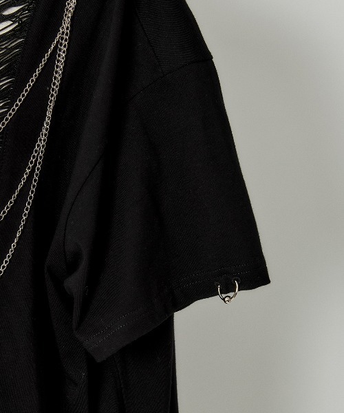 tシャツ Fringe bone chain T-shirt レディース Fringe bone chain t-shirt – AVENCHUMU （アバンチュウム）