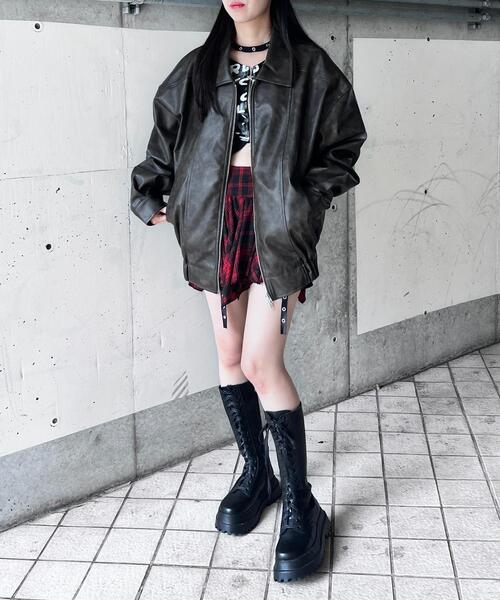 Vintage ブルゾン ヴィンテージ 革ジャン 皮 牛皮 日本製 ジャケット Java ブルゾン アウター 「Javaジャバコラボ」こだわりヴィンテージ