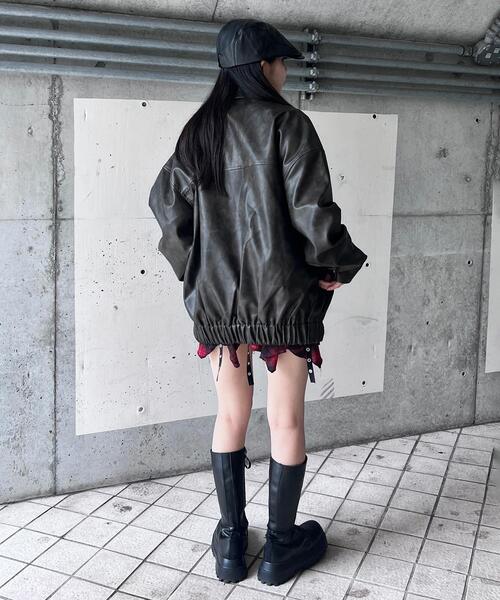 Vintage ブルゾン ヴィンテージ 革ジャン 皮 牛皮 日本製 ジャケット Java ブルゾン アウター 「Javaジャバコラボ」こだわりヴィンテージ