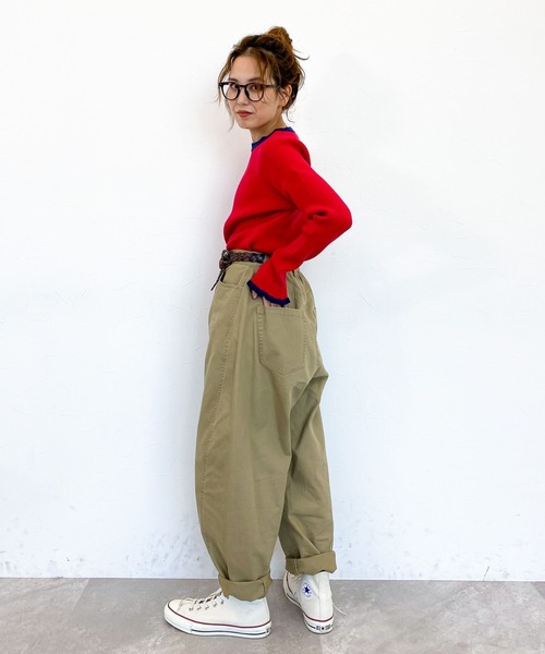 niko and…（ニコアンド） パンツ MEDIUM ネイビー レディース