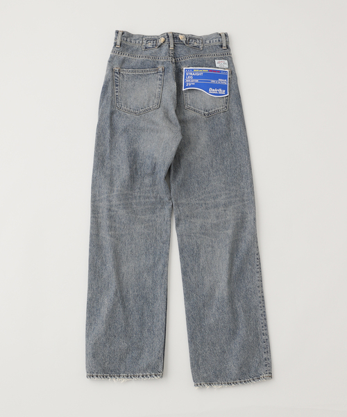 DAIRIKU ホワイトデニム DAIRIKU - 【25SS】ダブルベルト ワイド デニムパンツ / 