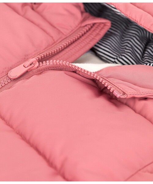 プチバトー　中綿入りジャケット　ピンク　36M 95㎝ PETIT BATEAU（プチバトー） ダウン アウター 中綿入りジャケット