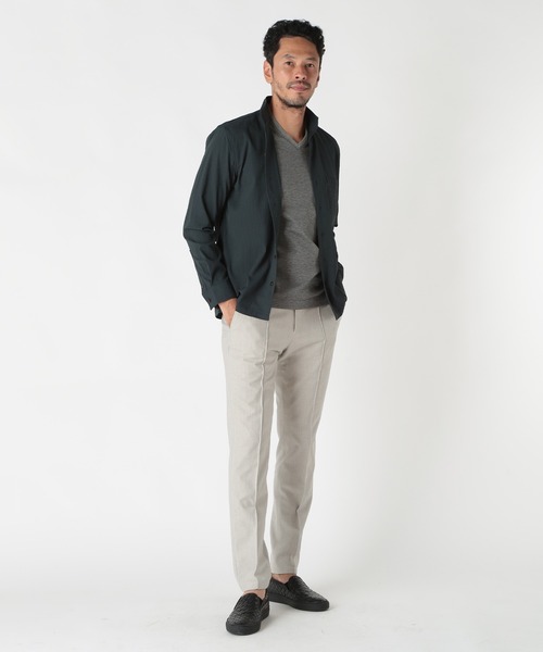 MEN'S BIGI（メンズビギ） シャツ ワイヤー入りスタンドカラーシャツ