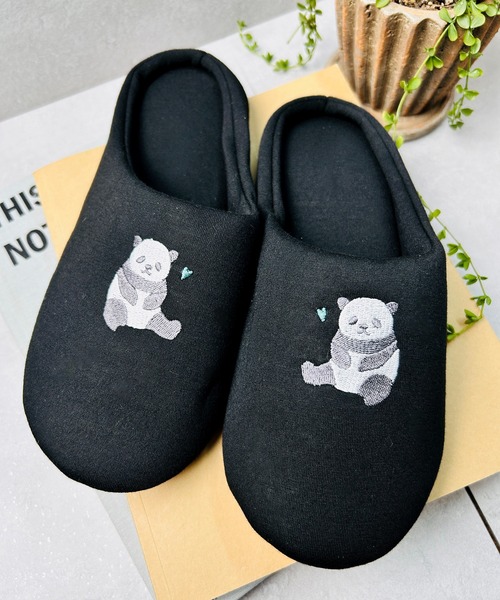 CALIFORNIA OUTFITTERS スリッパ 3-10B27 アニマル刺繍 スリッパ