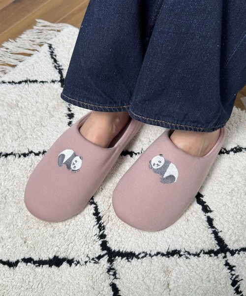 CALIFORNIA OUTFITTERS スリッパ 3-10B27 アニマル刺繍 スリッパ