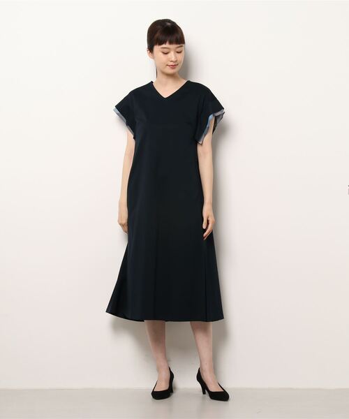 BLUE LABEL CRESTBRIDGE 半袖ワンピース 38 BLUE LABEL CRESTBRIDGE 「BLUE CRESTBRIDGE」 半袖ワンピース