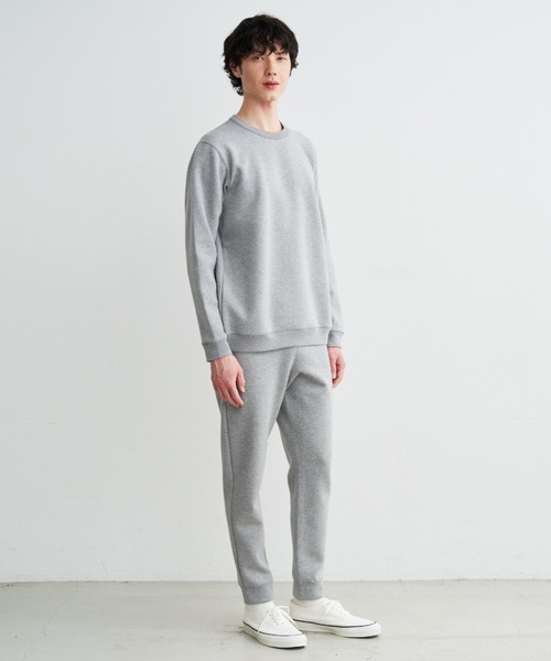 新品！three dots ダンボールスウェット クルーネック Men's cardboard sweat zip hoody｜スリードッツ オフィシャル