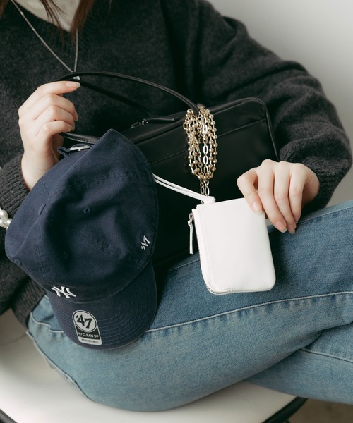 NOTHING WRITTEN ブラックレザーポーチ