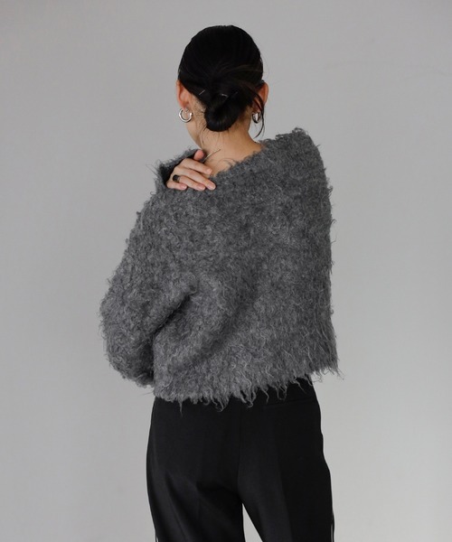 ENC ニット セーター teddybear shaggy cropped pullover / テディ