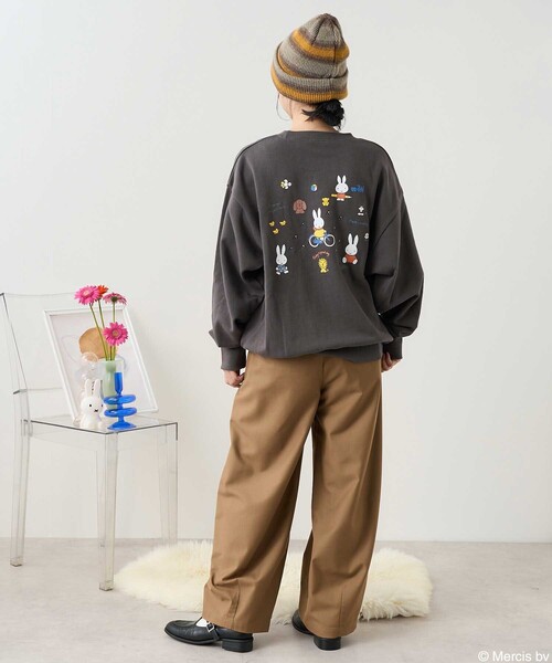 トレーナー スウェット miffy historyトレーナー　/　ミッフィーヒストリートレーナー レディース merry jenny トレーナー スウェット miffy historyトレーナー
