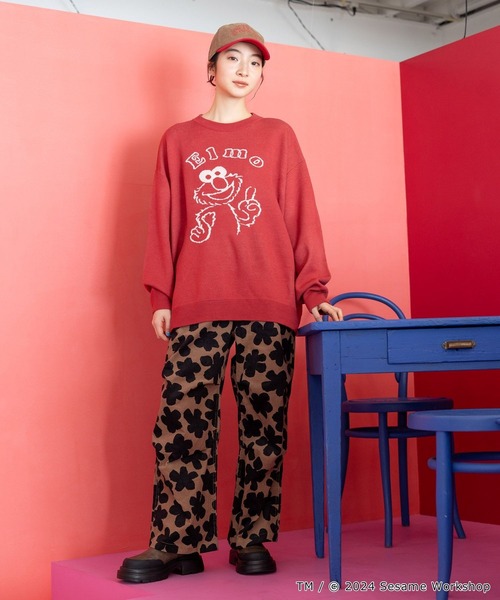 niko and…（ニコアンド） ニット セーター 「SESAME STREET(セサミ