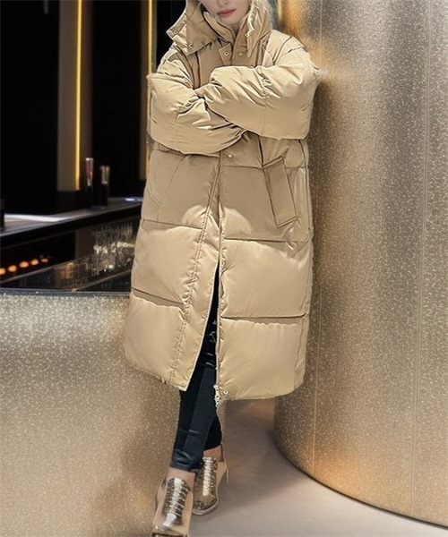 Dream garden ダウンコート ダウンジャケット フード付きロングダウン