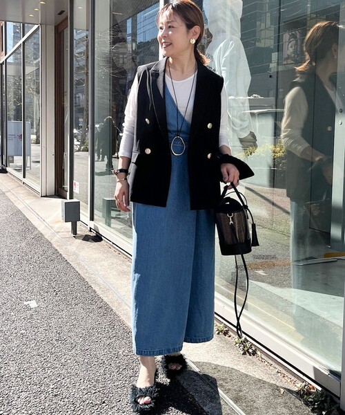 コムデギャルソン デニム ワンピース 吊りスカート ワンショルダー Rie Miller（リエミラー） ワンピース 「RM denim」ワンショルダー