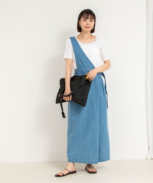 Rie Miller（リエミラー） ワンピース 「RM denim」ワンショルダー